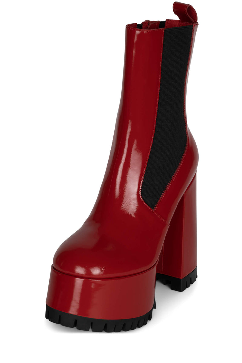 Red Women's Jeffrey Campbell Mob-2 Ankle Boots | KMBAZW-852