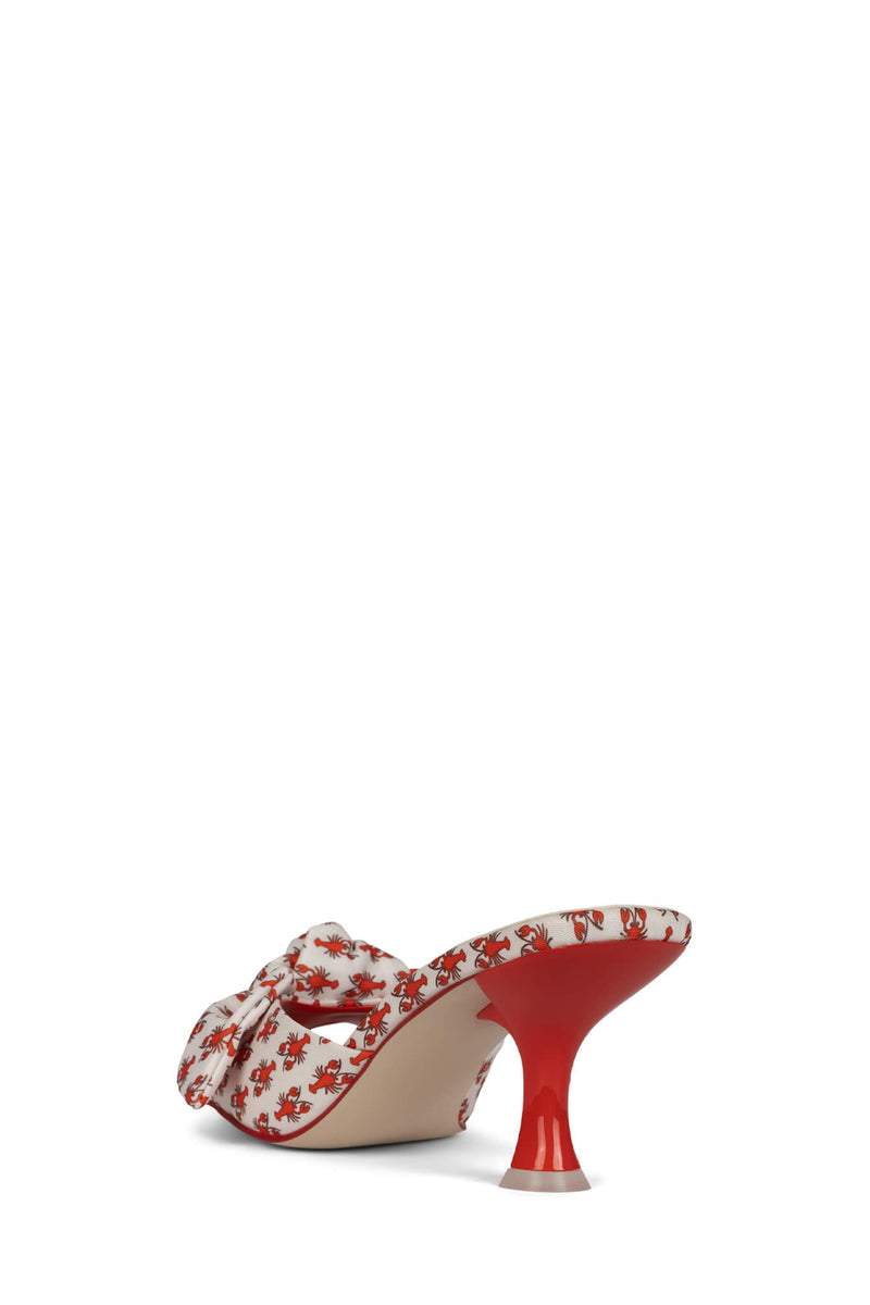 Red Women's Jeffrey Campbell Mr-Big-Bow Heels | UGTNSQ-134