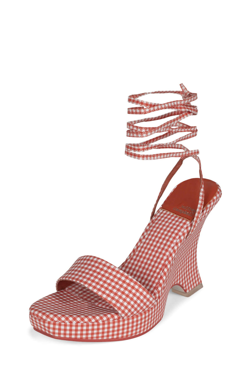 Red Women's Jeffrey Campbell Oraura Heels | VBPUOJ-013