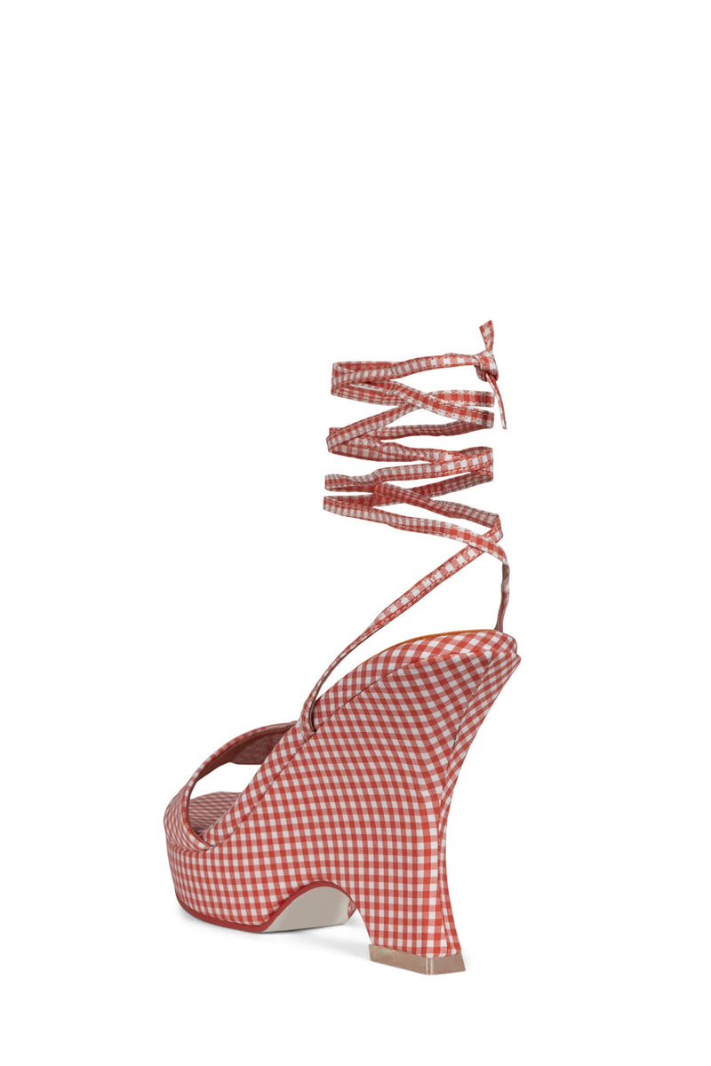 Red Women's Jeffrey Campbell Oraura Heels | VBPUOJ-013