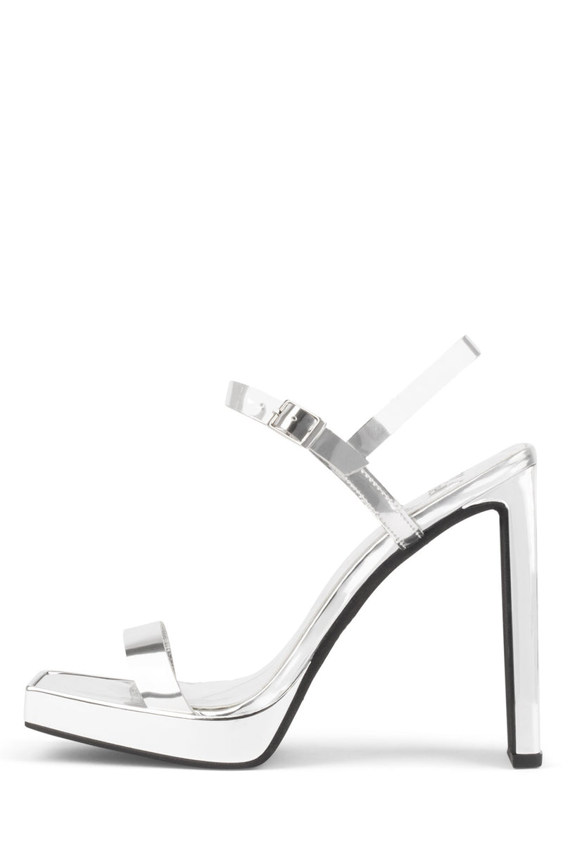 Silver Women\'s Jeffrey Campbell Danceria-2 Heels | TZPVLN-193