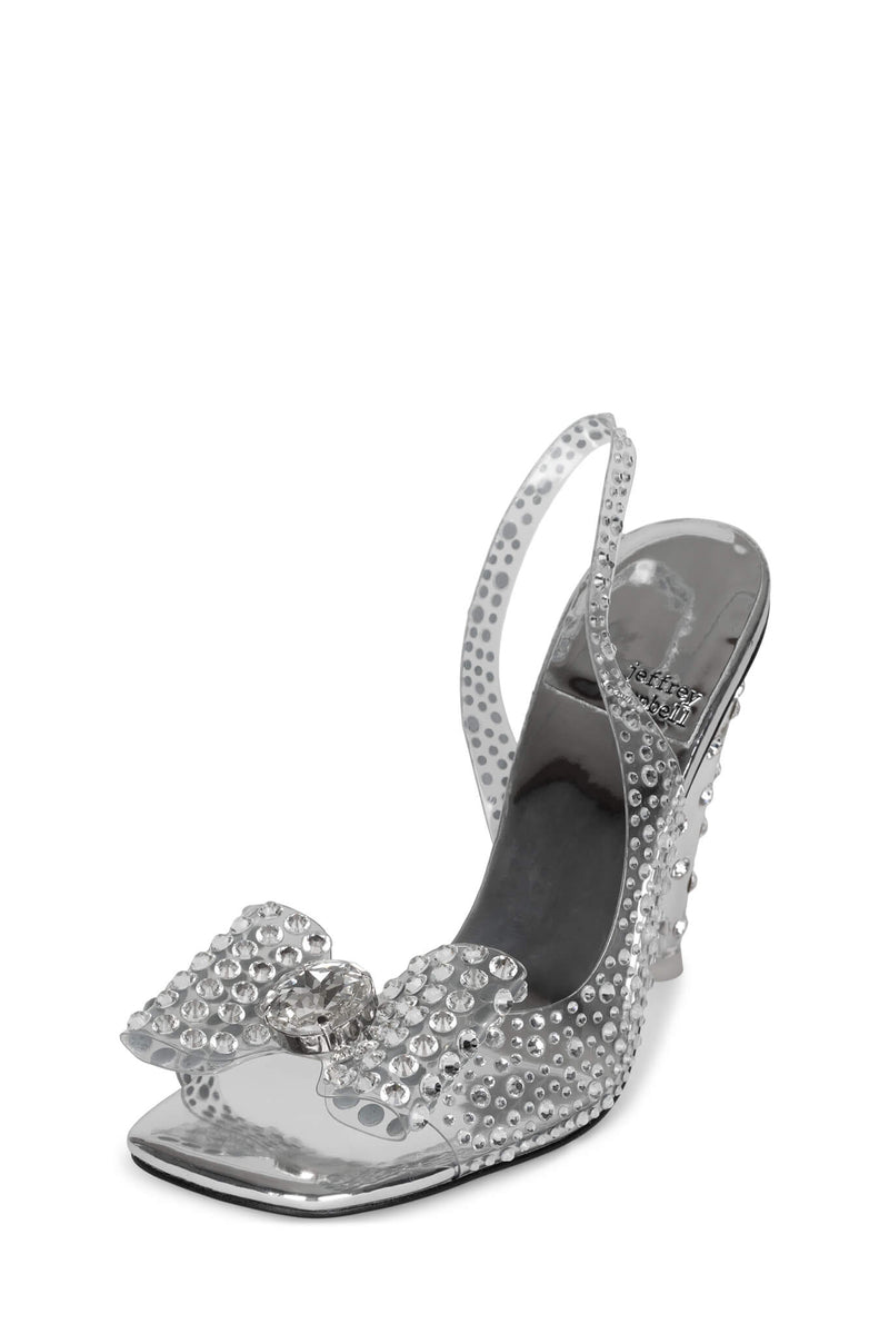 Silver Women's Jeffrey Campbell Dreamz-B Heels | KVTDYF-780