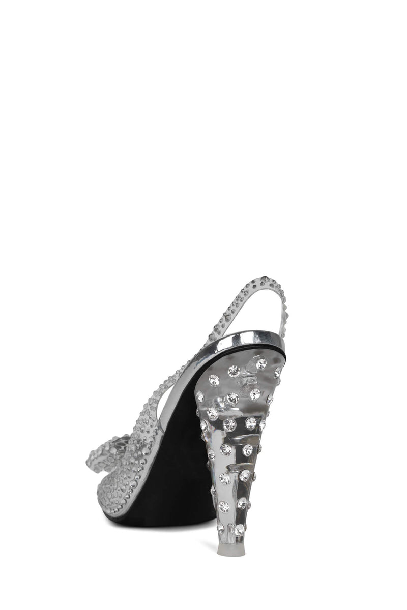 Silver Women's Jeffrey Campbell Dreamz-B Heels | KVTDYF-780