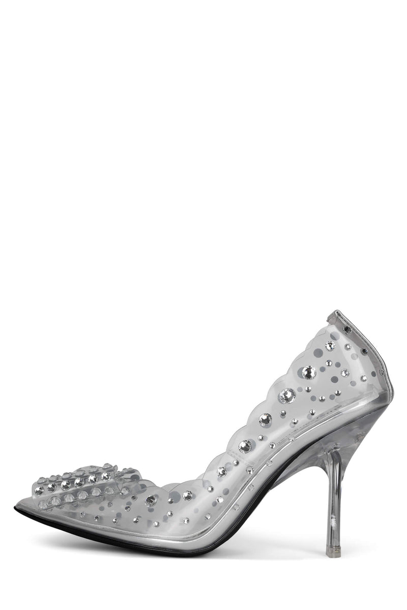 Silver Women\'s Jeffrey Campbell Fairytale Heels Shoes | NUYEPB-605