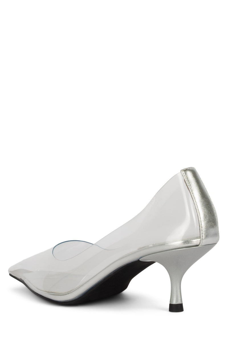 Silver Women's Jeffrey Campbell Magnifique Heels Shoes | IKXDUH-950