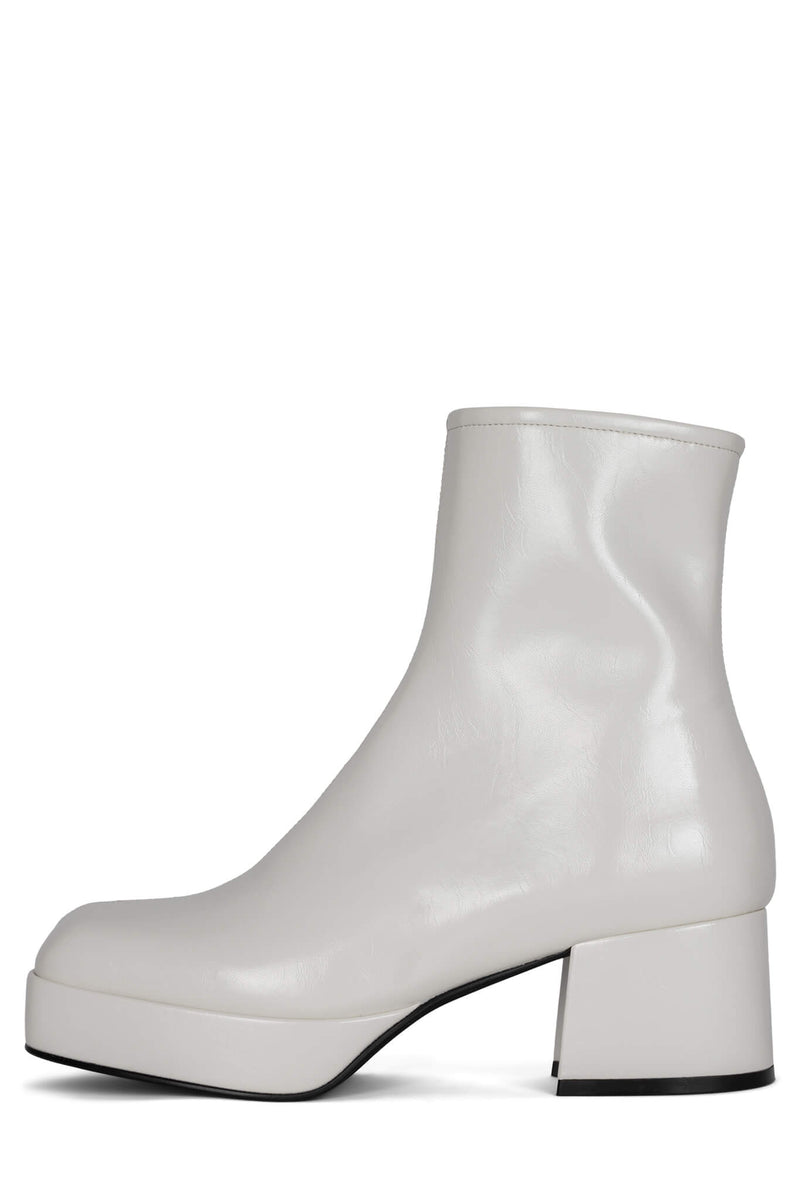 White Women\'s Jeffrey Campbell Capacity Ankle Boots | GWUKPZ-631