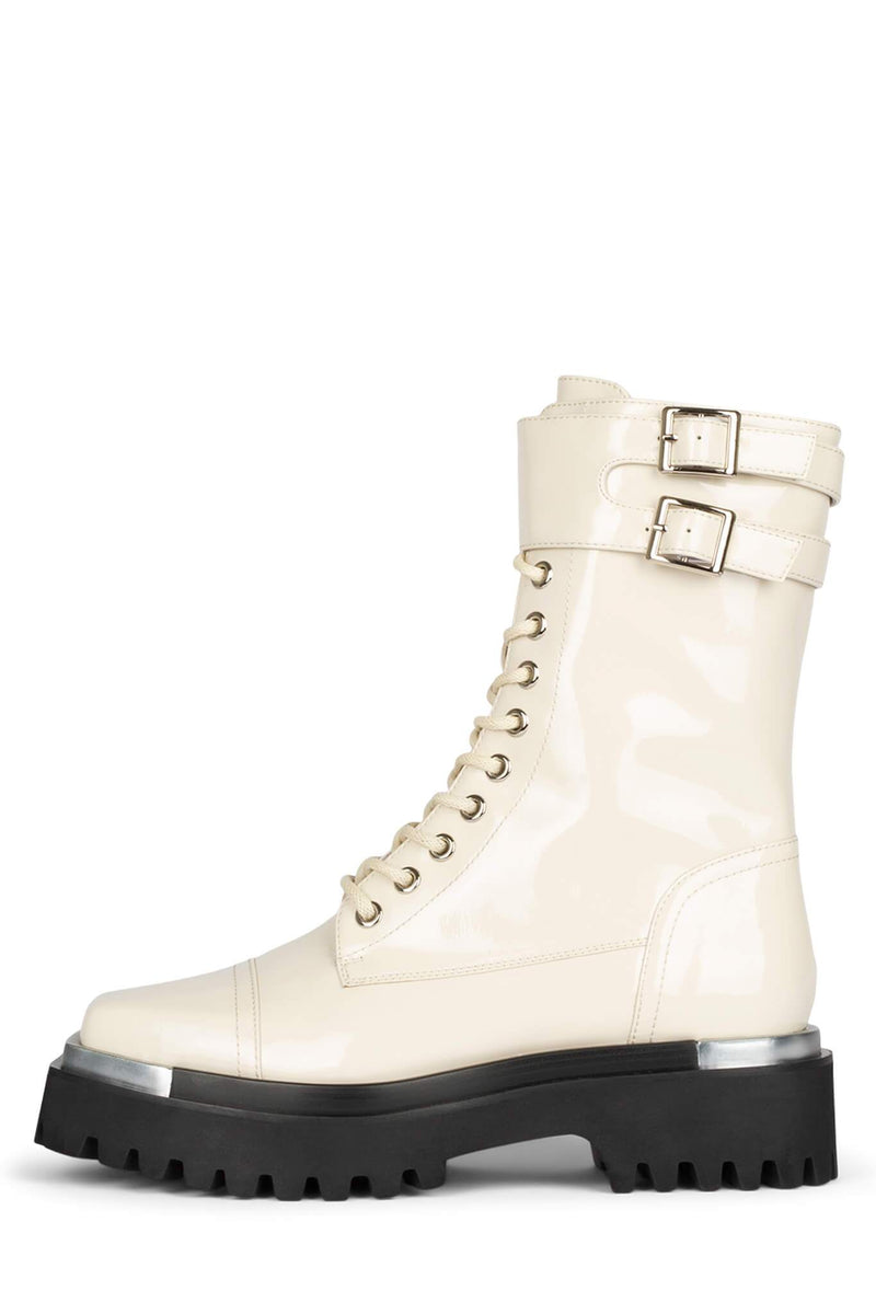 White Women\'s Jeffrey Campbell Devotes Ankle Boots | FLHZXS-678