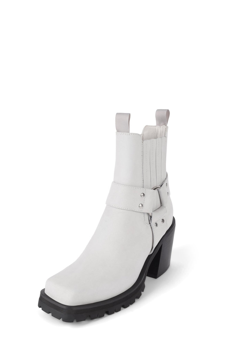 White Women's Jeffrey Campbell Elkins-Bk Ankle Boots | YIFZUC-180