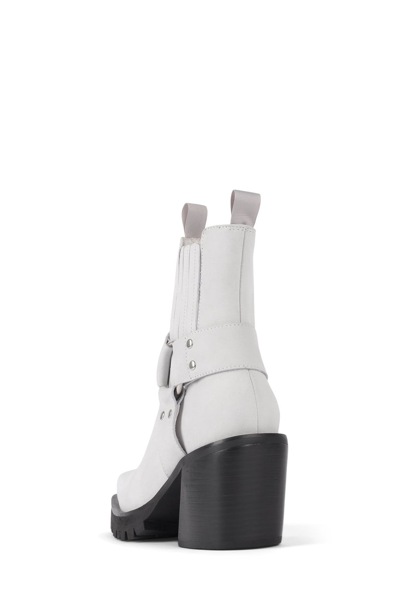 White Women's Jeffrey Campbell Elkins-Bk Ankle Boots | YIFZUC-180