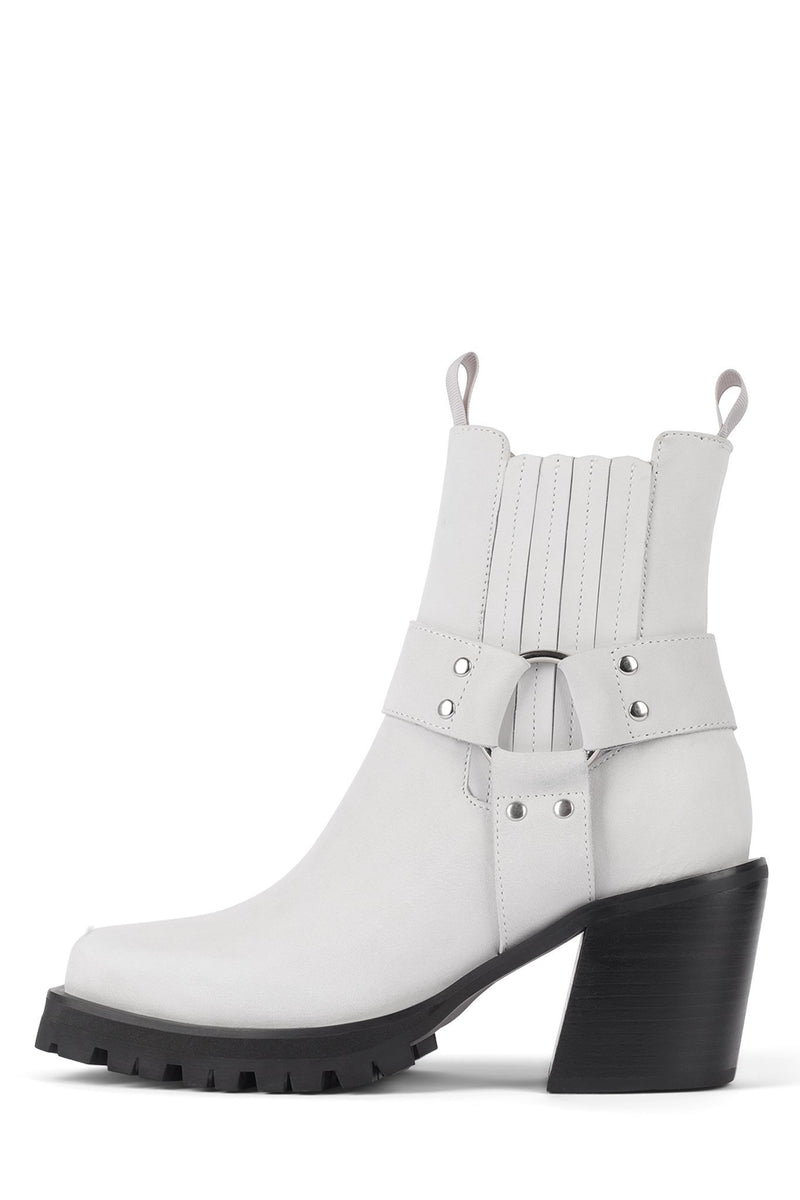 White Women\'s Jeffrey Campbell Elkins-Bk Ankle Boots | YIFZUC-180