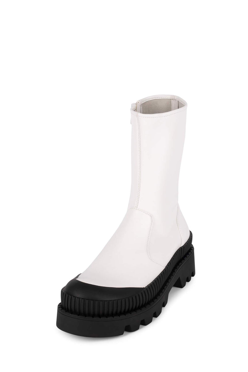 White Women's Jeffrey Campbell Tough Rain Boots | UWSXDK-291